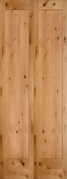 8401BF 1-Panel Knotty Alder Shaker Interior Bifold - CODEL Doors